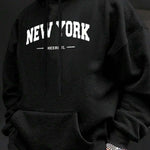 Buzo hoodie NEW YORK NEGRO